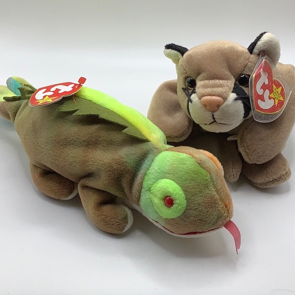 Iggy and Canyon Beanie babies